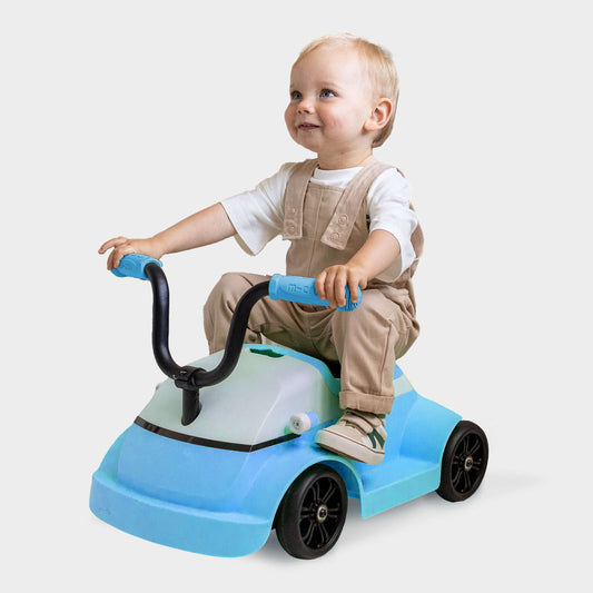 Mini Microlino Ride-On Car: Blue