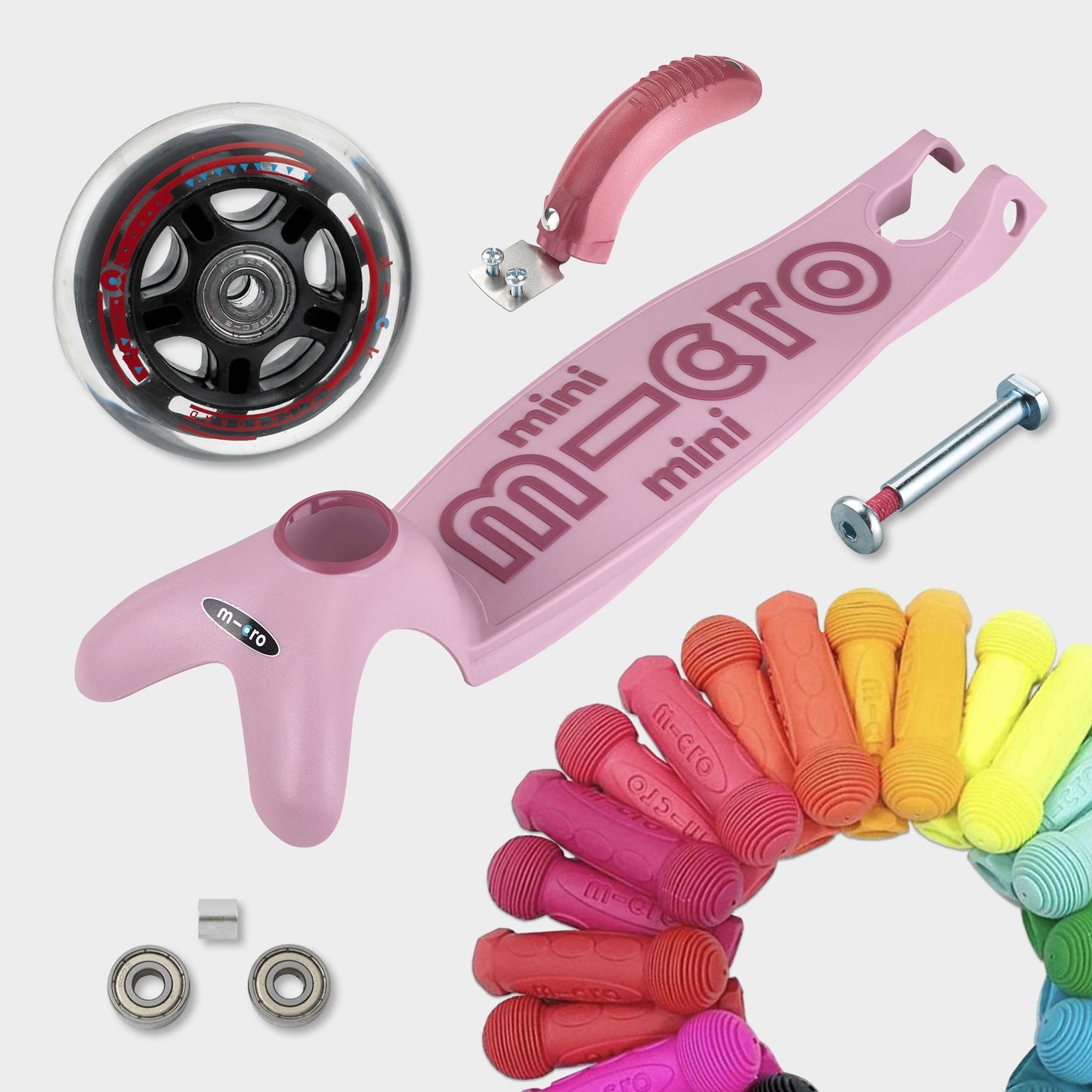 Mini Micro 4in1 with indoor rocker: Rose Pink