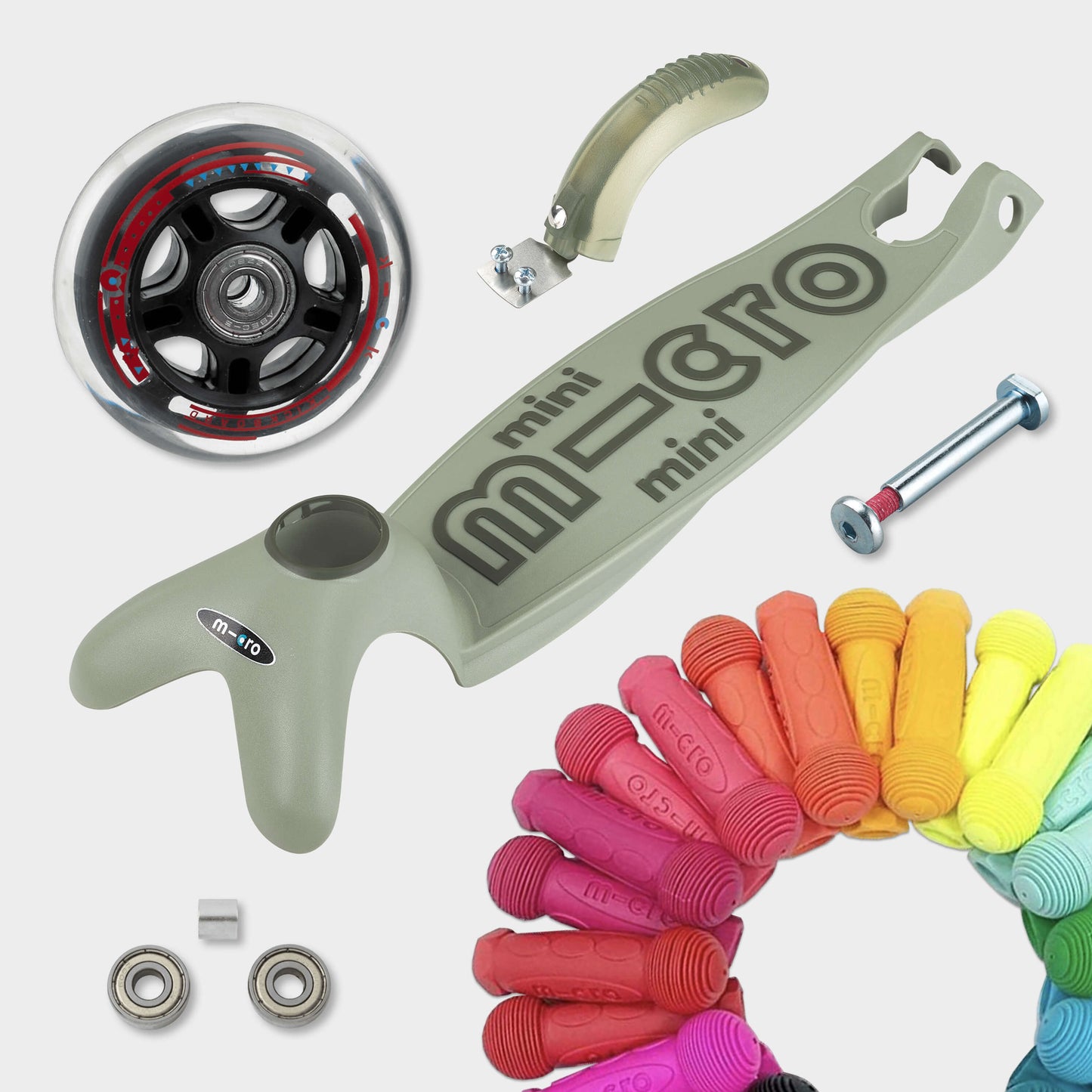 Mini Micro 6in1 Rock & Go Scooter: Sage Green