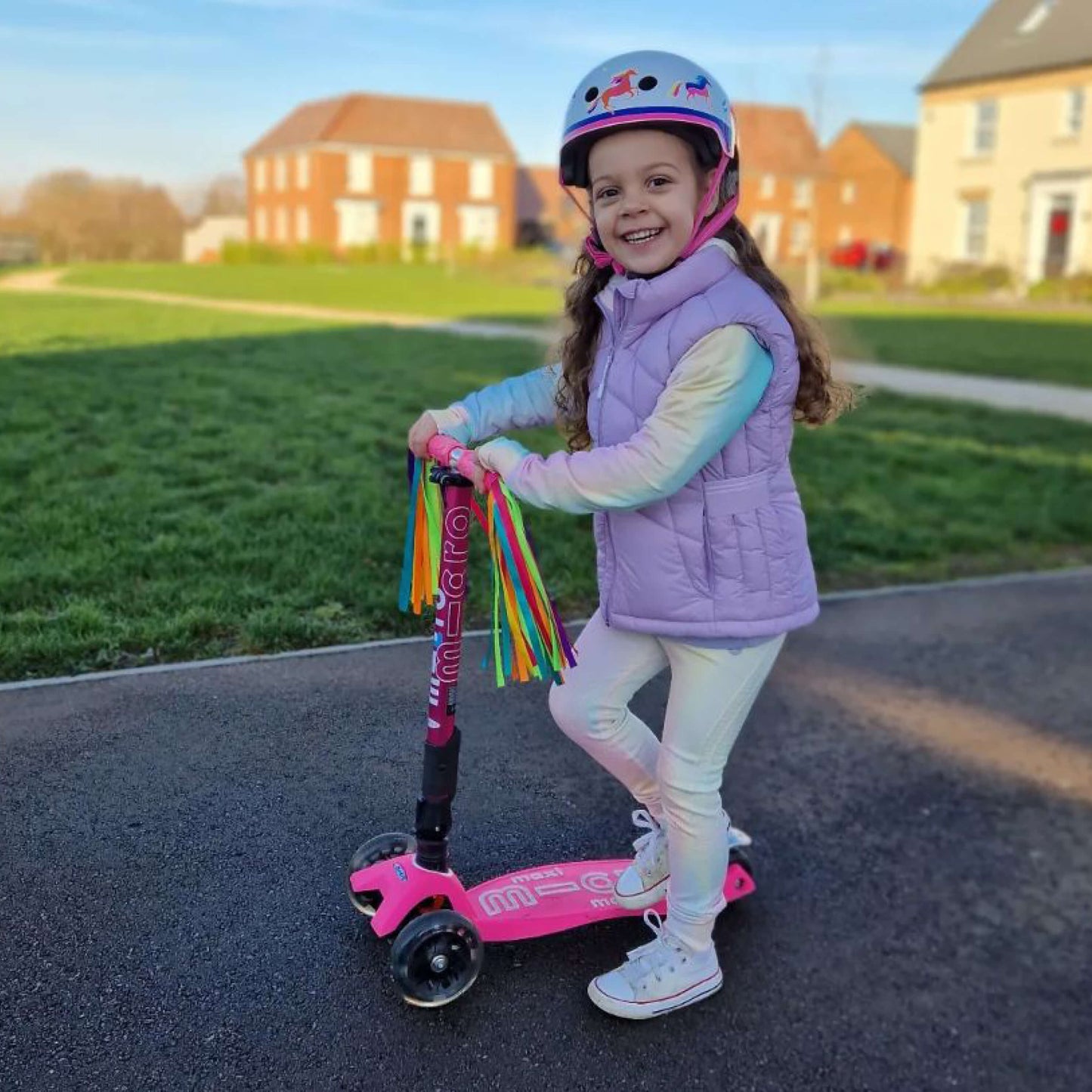 Maxi Micro Foldable LED Limited Edition: Pink Rainbow Print