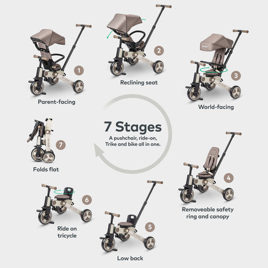 Micro Flexi Trike: Brown Latte