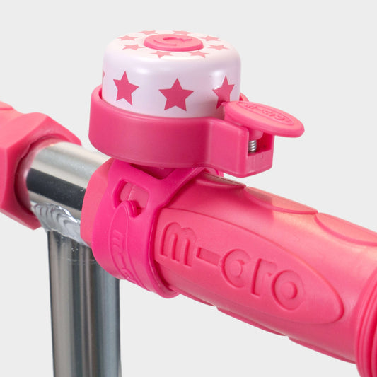 Scooter & Bike Bell Pattern Bell: Pink Star