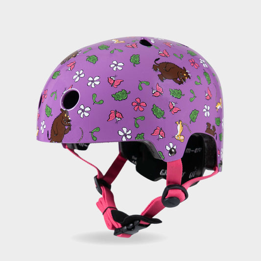 Printed Helmets for Bikes and Scooters: Gruffalo Purple
