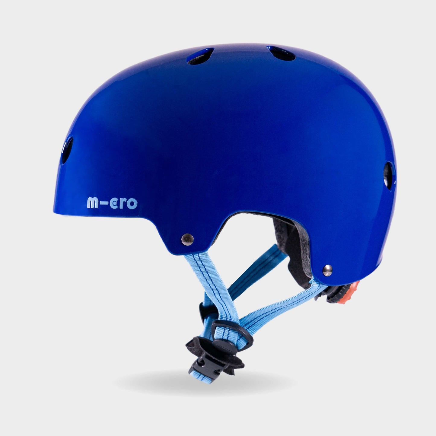 Plain Helmet For Bikes and Scooters: Glossy Blue