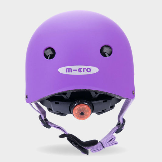 Plain Helmet for Bikes and Scooters: Purple