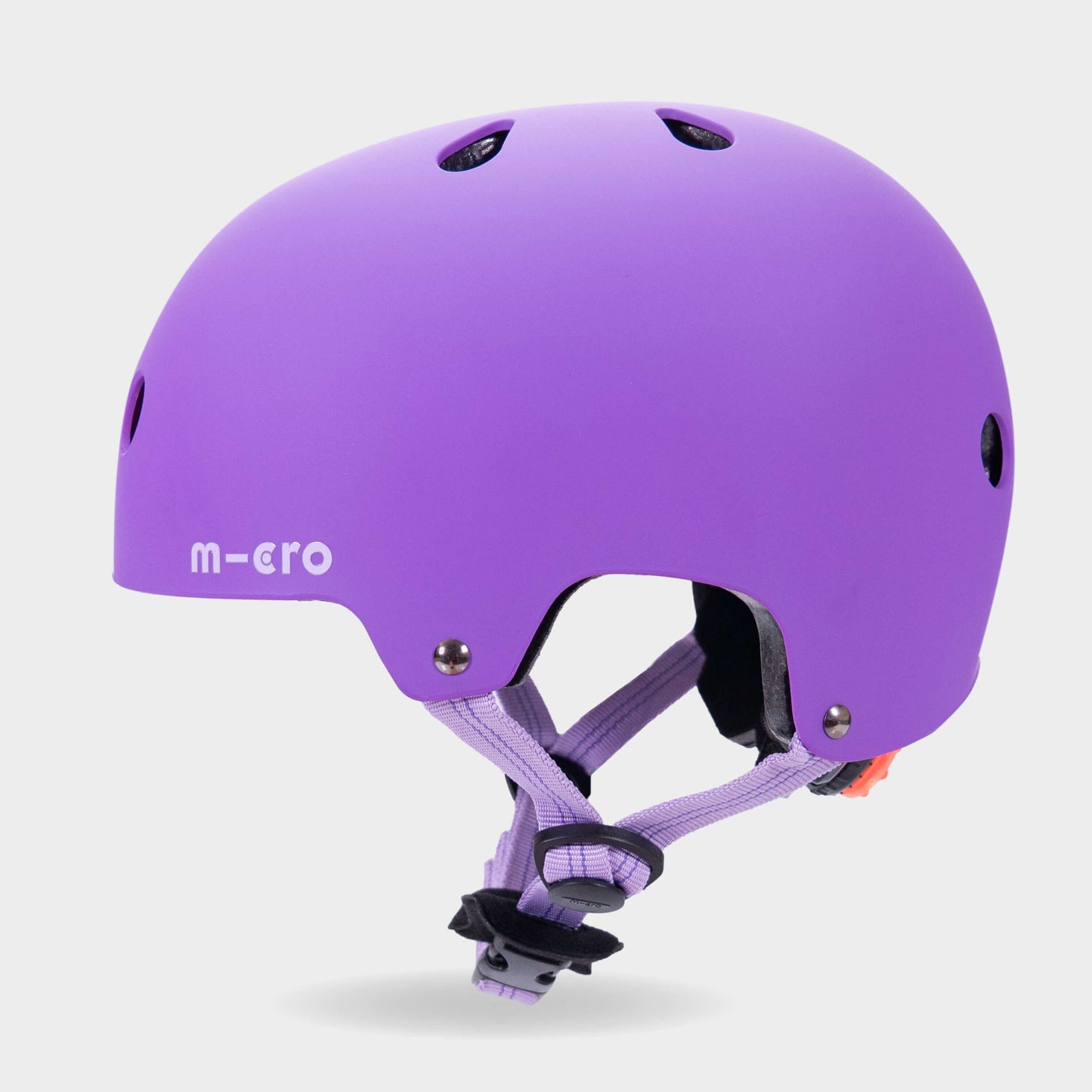 Plain Helmet for Bikes and Scooters: Purple