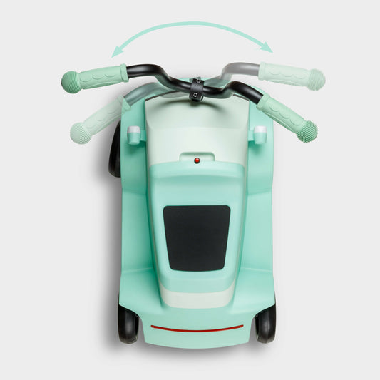 Mini Microlino Ride-On Car: Mint Green
