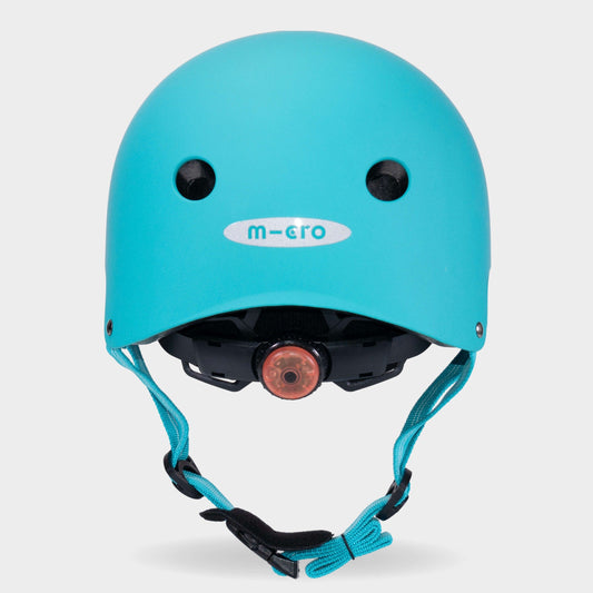 Plain Helmet for Bikes and Scooters: Matt Aqua
