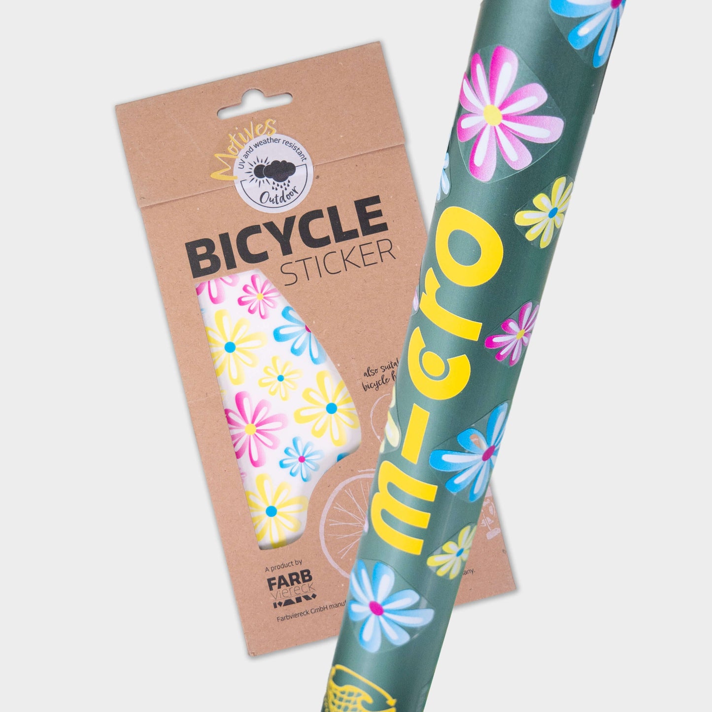 Scooter, Bike and Accessory Stickers Pack of 39 Stickers: Daisy