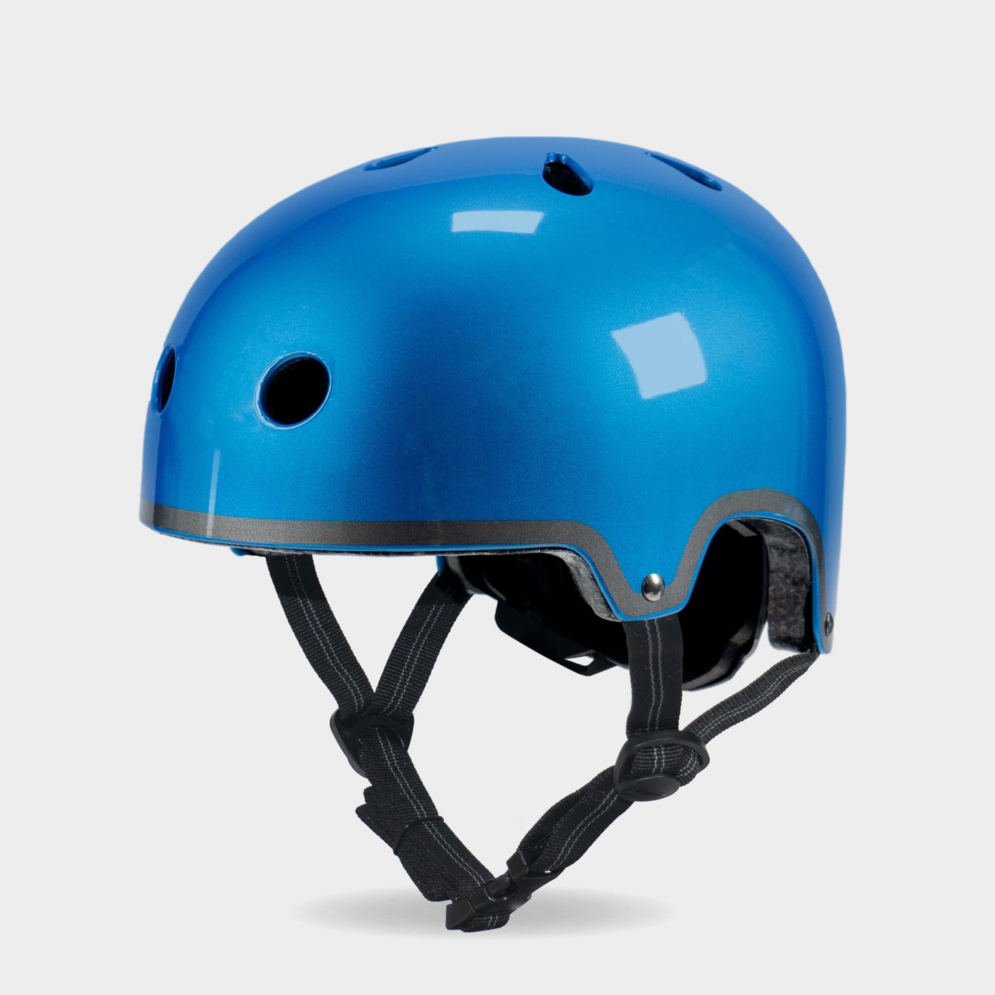 For Bike and Scooters Plain Helmet: Blue