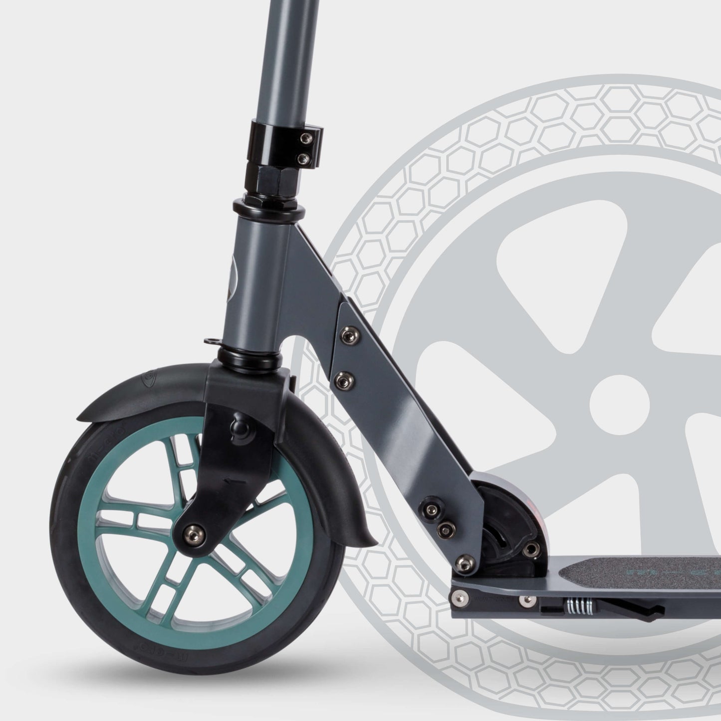 Micro Classic Sporty Wheel Scooter: Grey