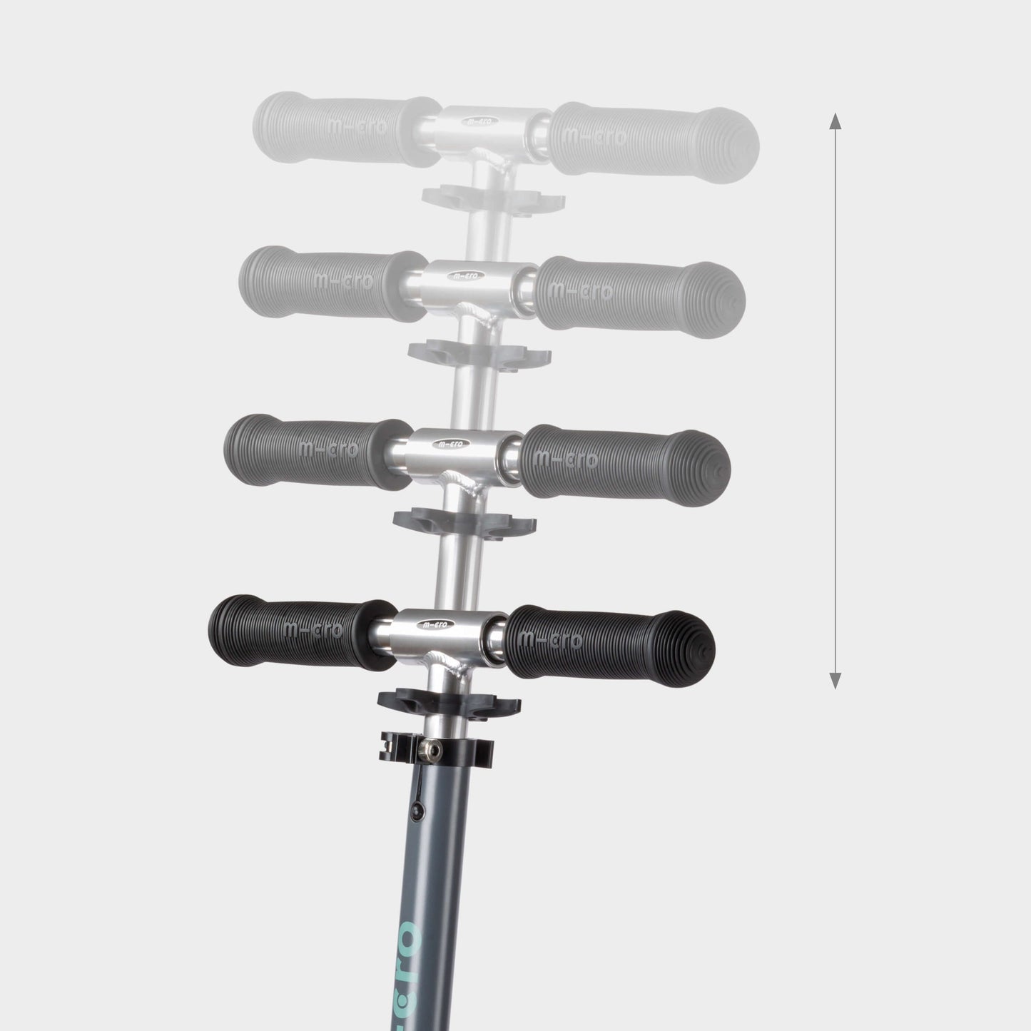 Micro Classic Sporty Wheel Scooter: Grey