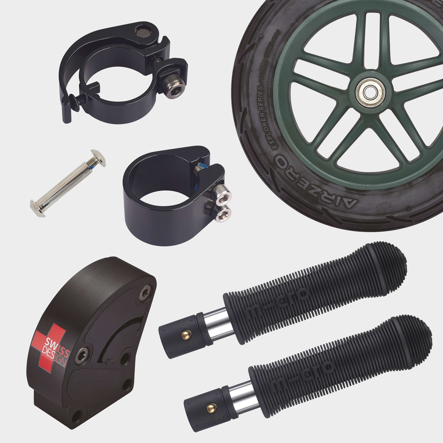 Micro Classic Sporty Wheel Scooter: Grey