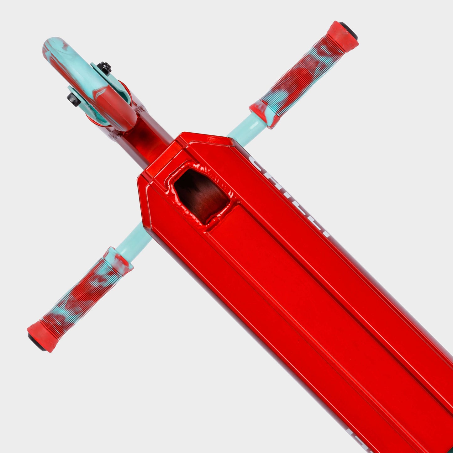 Base Jumpstart Stunt Scooter: Red/Teal