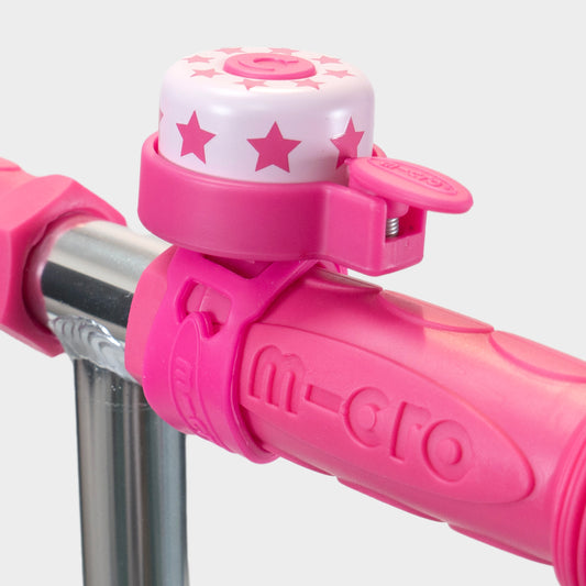 Scooter & Bike Bell Pattern Bell: Pink Star