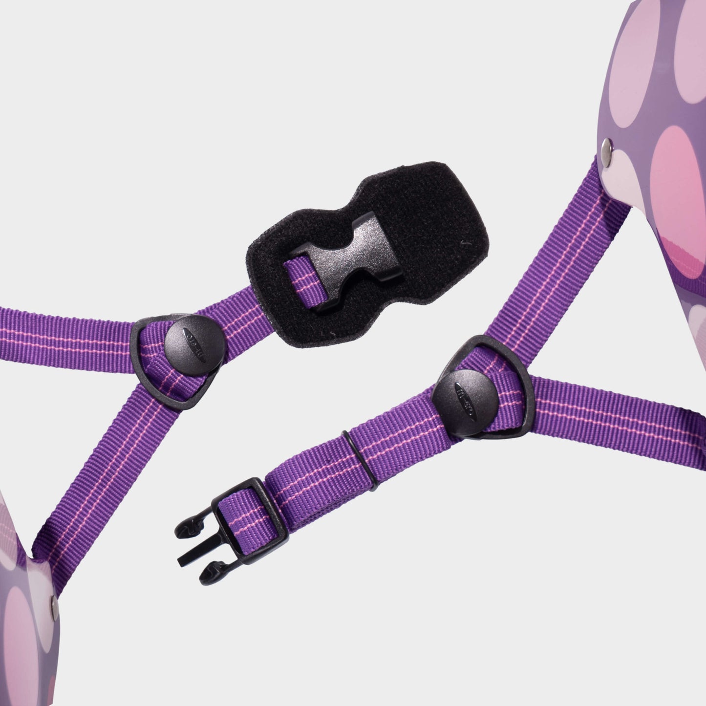 Printed Helmet for Bike and Scooters: Purple Dot