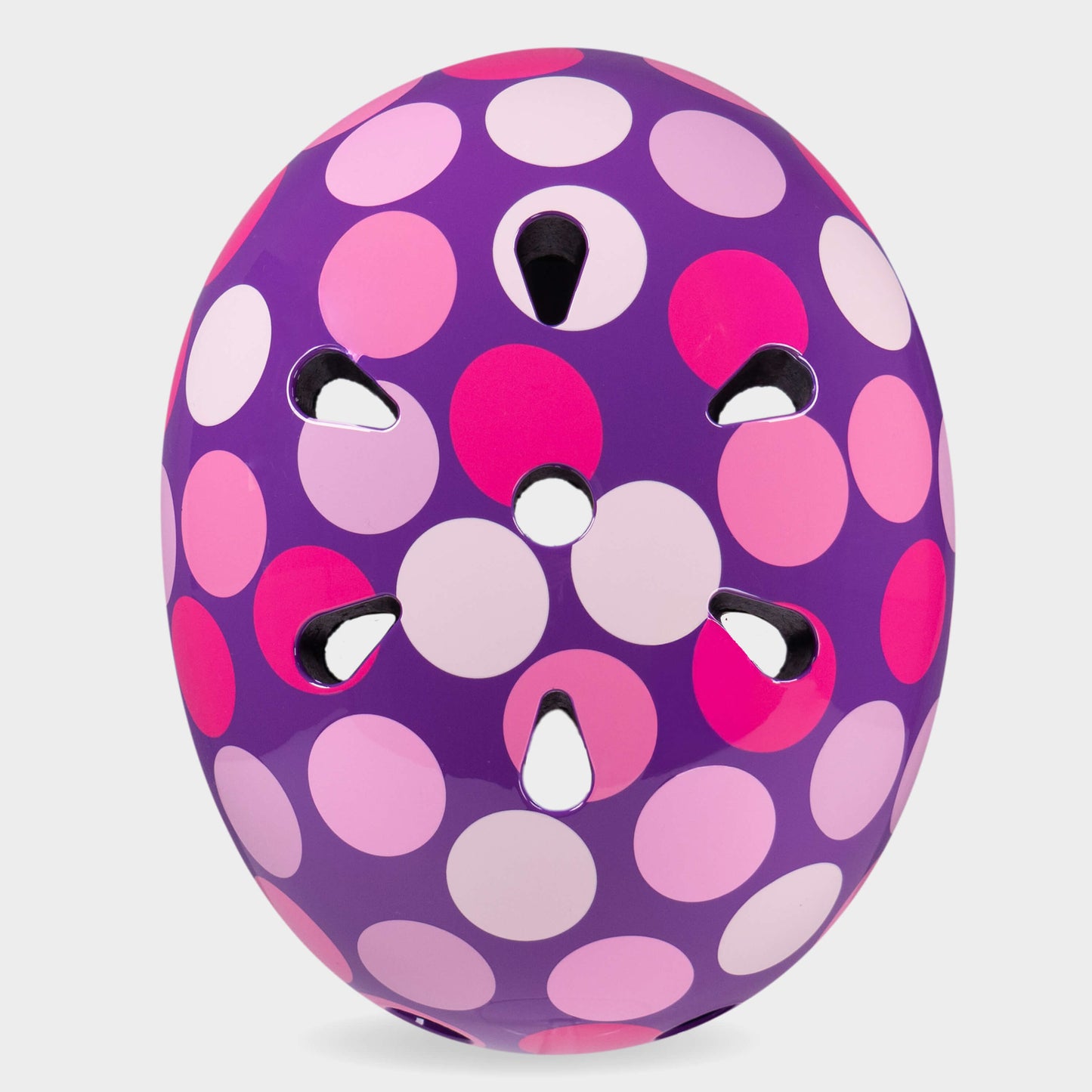 Printed Helmet for Bike and Scooters: Purple Dot