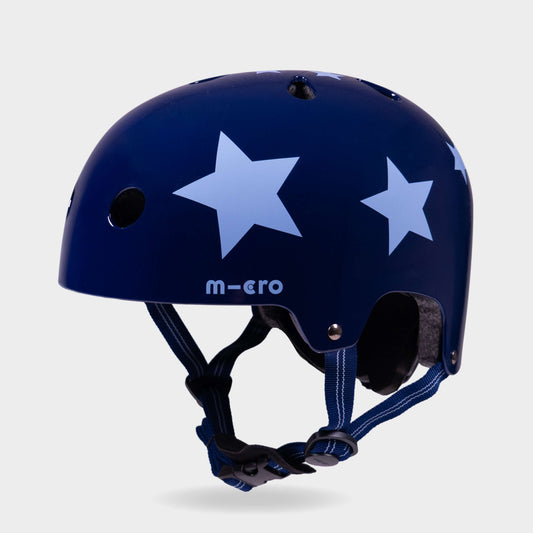 Printed Helmet for Bikes and Scooters: Navy Star