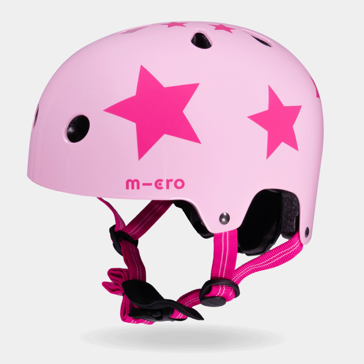 Printed Helmet for Bikes and Scooters: Star Pink