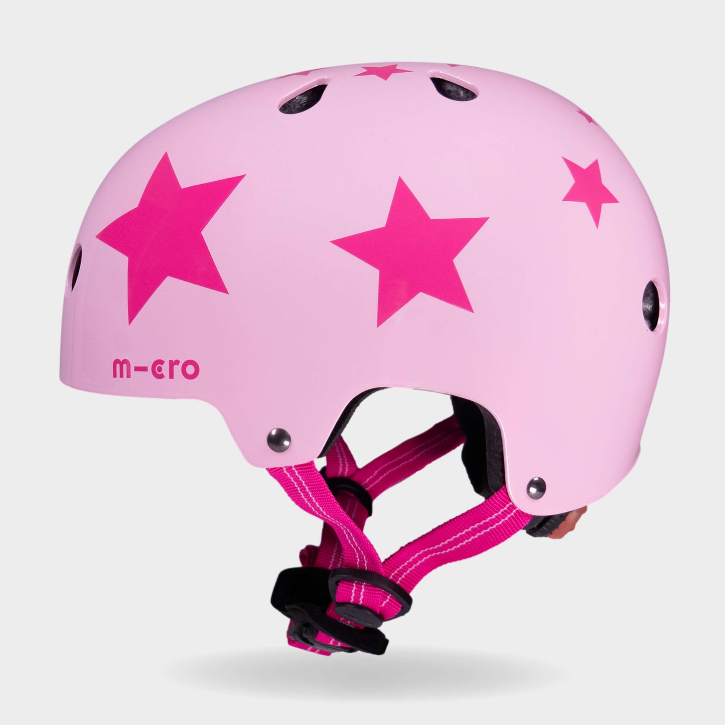 Printed Helmet for Bikes and Scooters: Star Pink