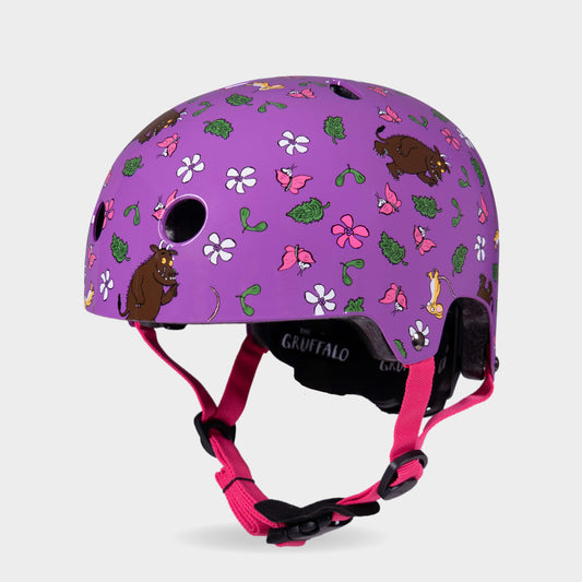Printed Helmets for Bikes and Scooters: Gruffalo Purple