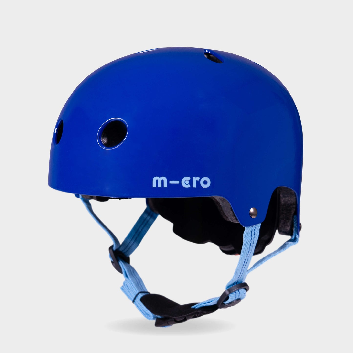 Plain Helmet For Bikes and Scooters: Glossy Blue