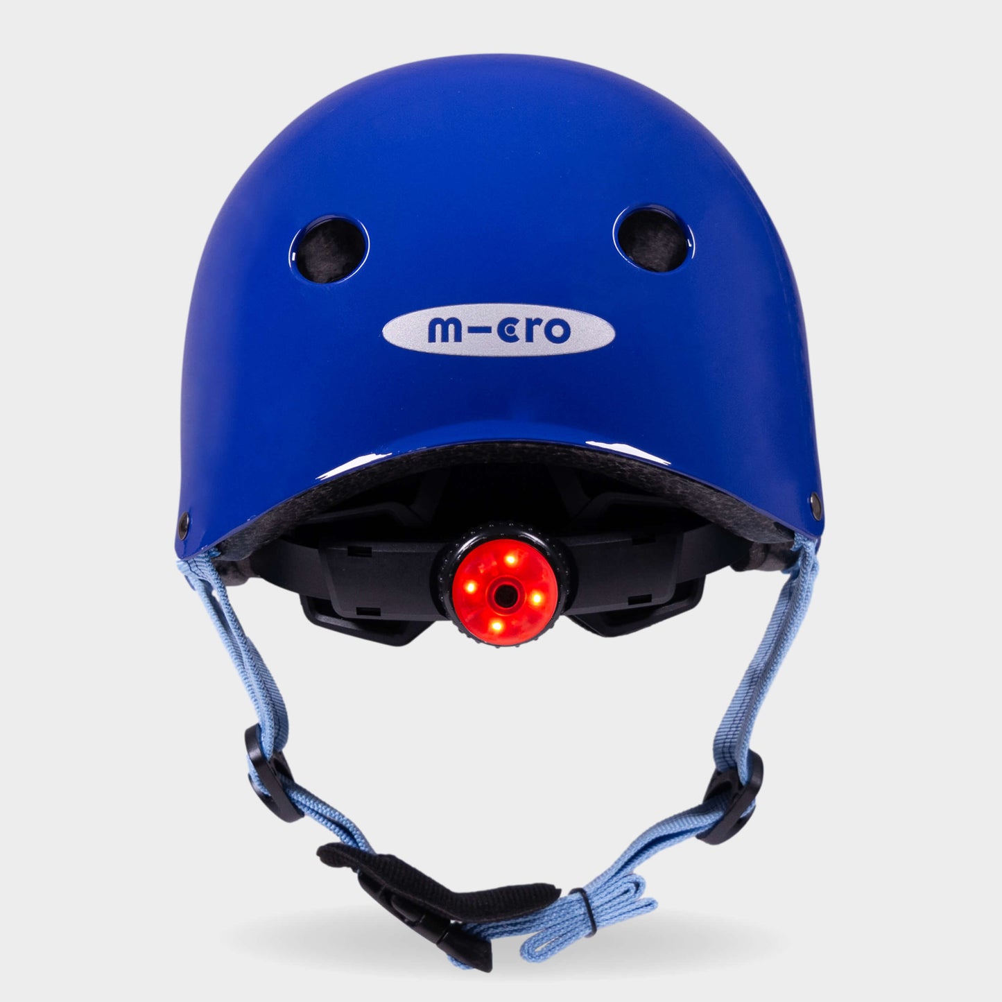 Plain Helmet For Bikes and Scooters: Glossy Blue