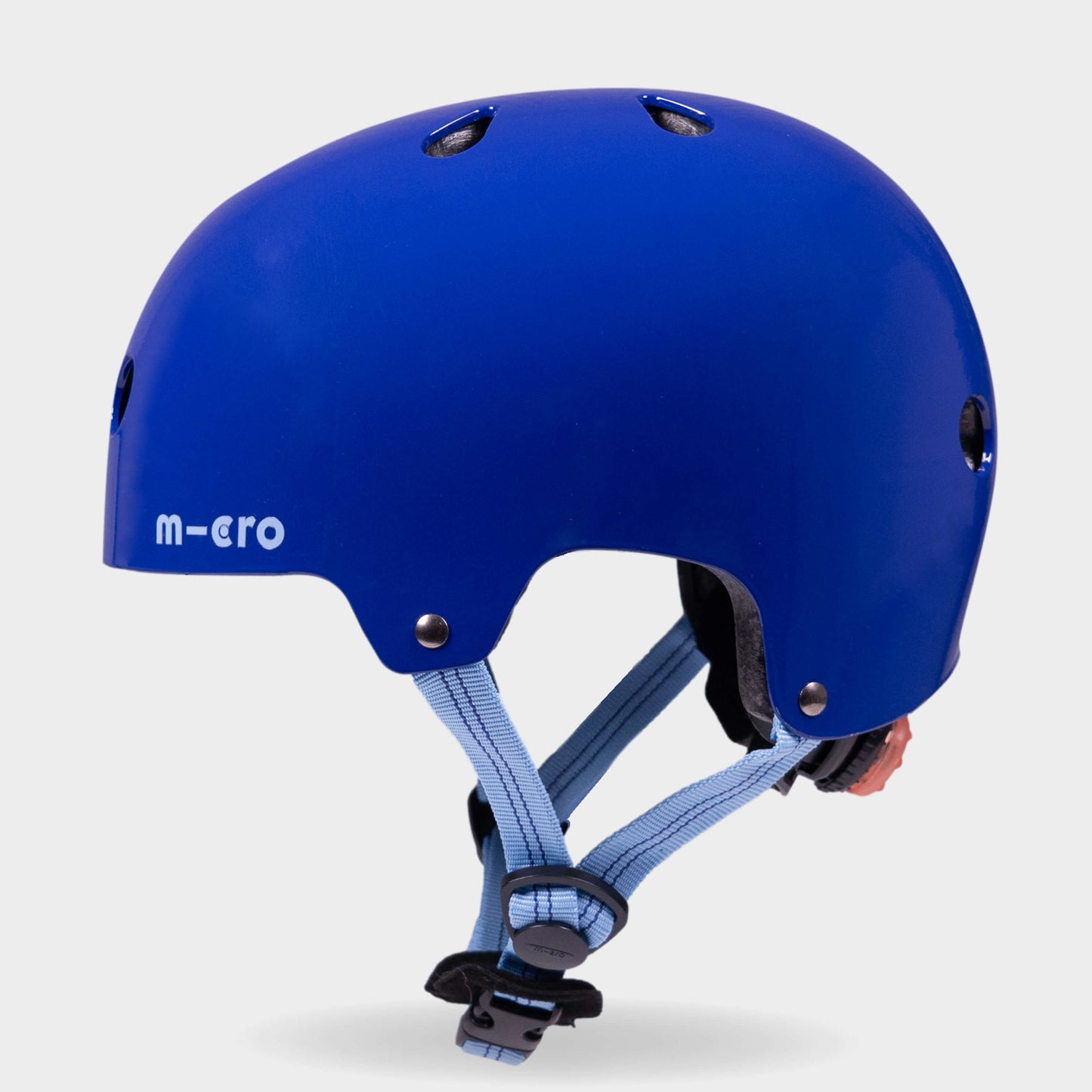 Plain Helmet For Bikes and Scooters: Glossy Blue