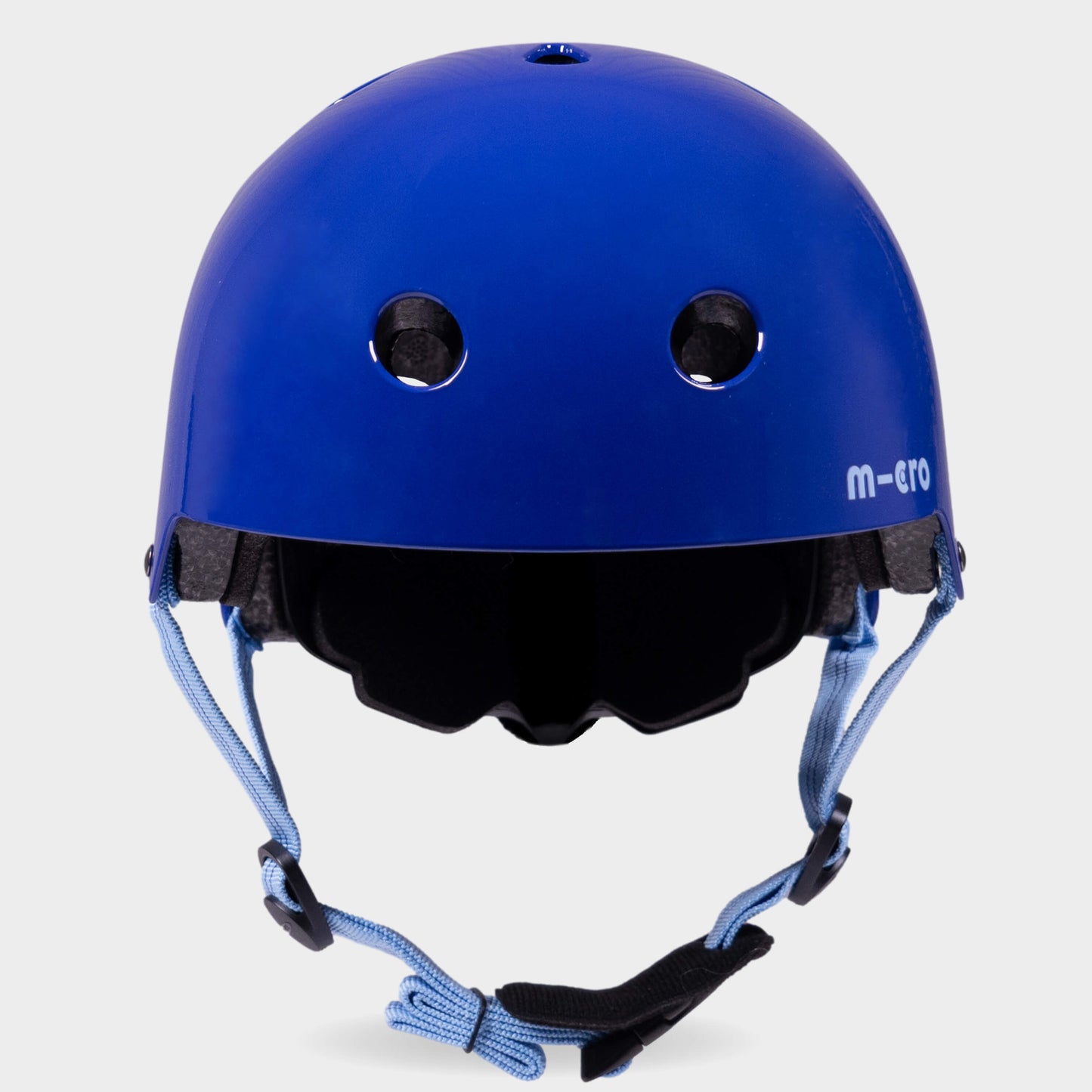 Plain Helmet For Bikes and Scooters: Glossy Blue