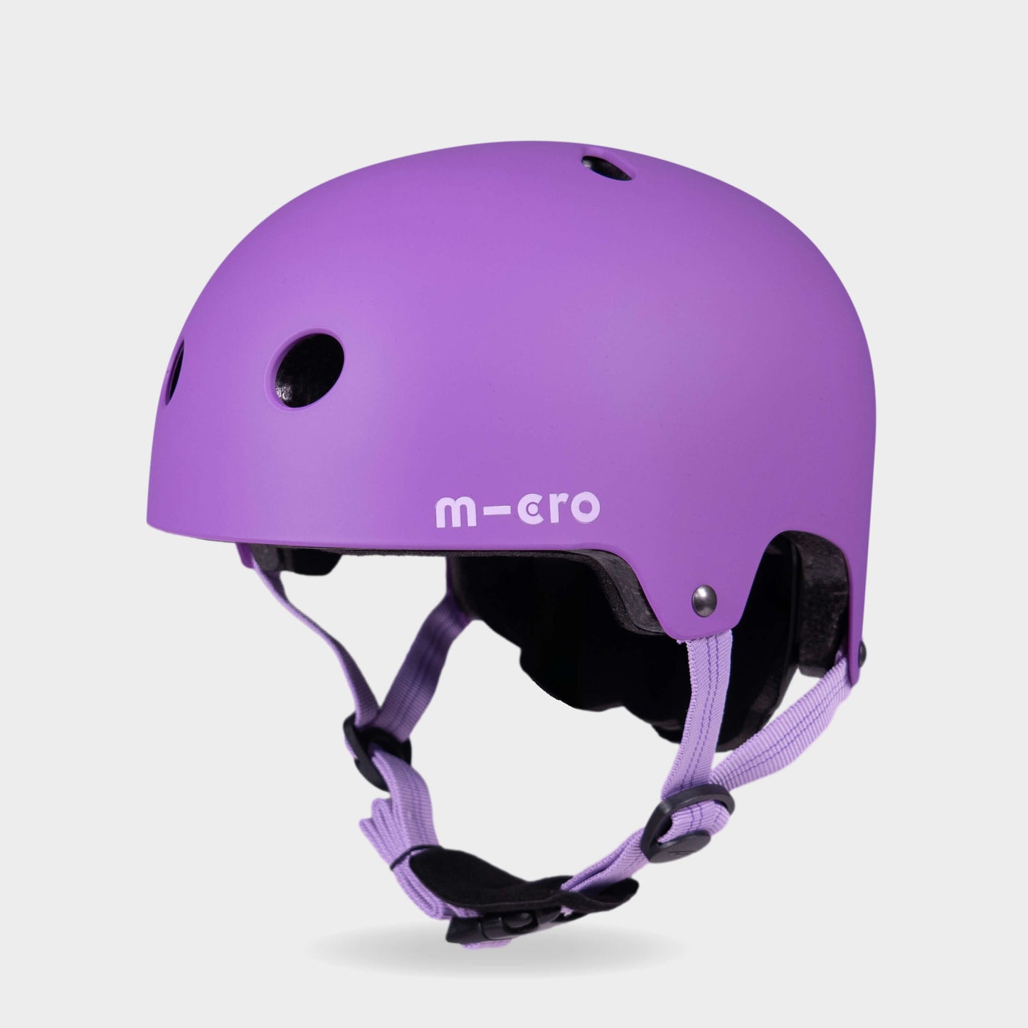 Plain Helmet for Bikes and Scooters: Purple