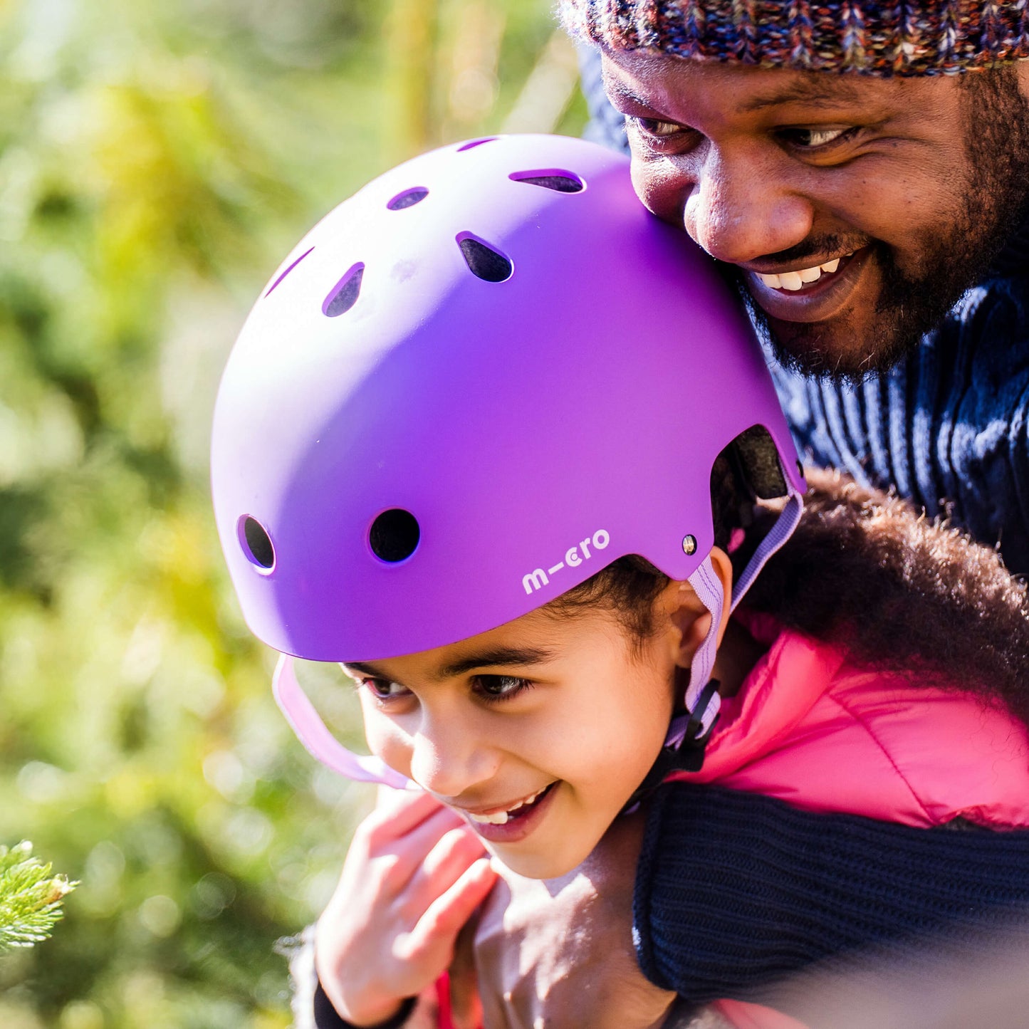 Plain Helmet for Bikes and Scooters: Purple