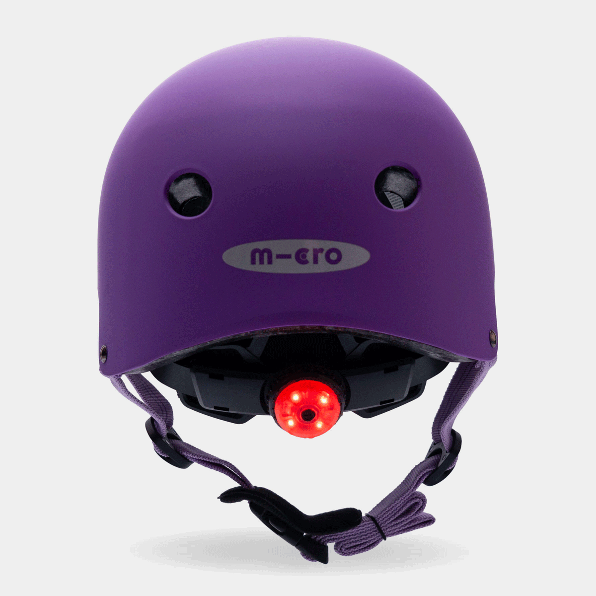Plain Helmet for Bikes and Scooters: Purple