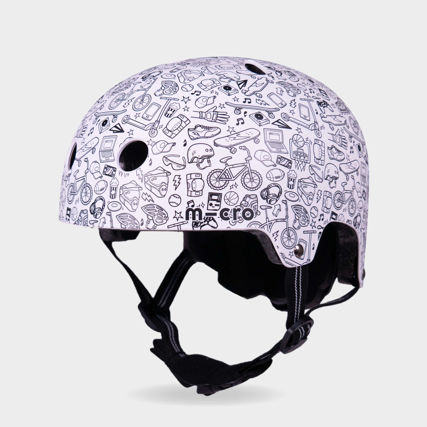 Printed Helmets for Bike and Scooters: Doodles