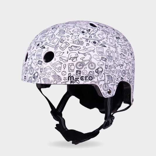 Printed Helmets for Bike and Scooters: Doodles