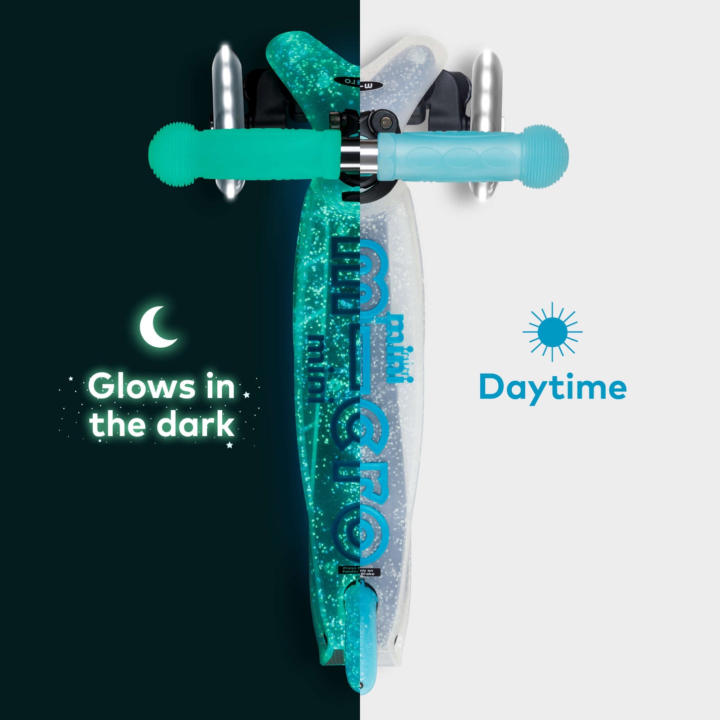 Mini Micro Foldable Orion LED Scooter: Blue