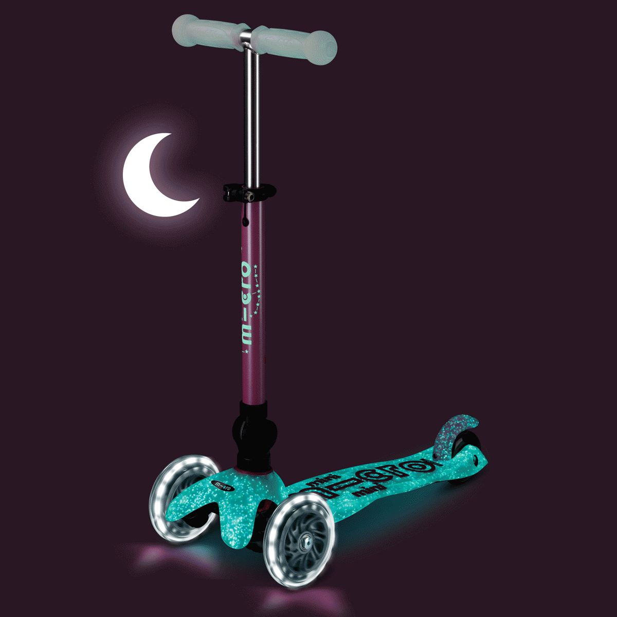 Mini Micro Foldable Orion LED Scooter: Pink