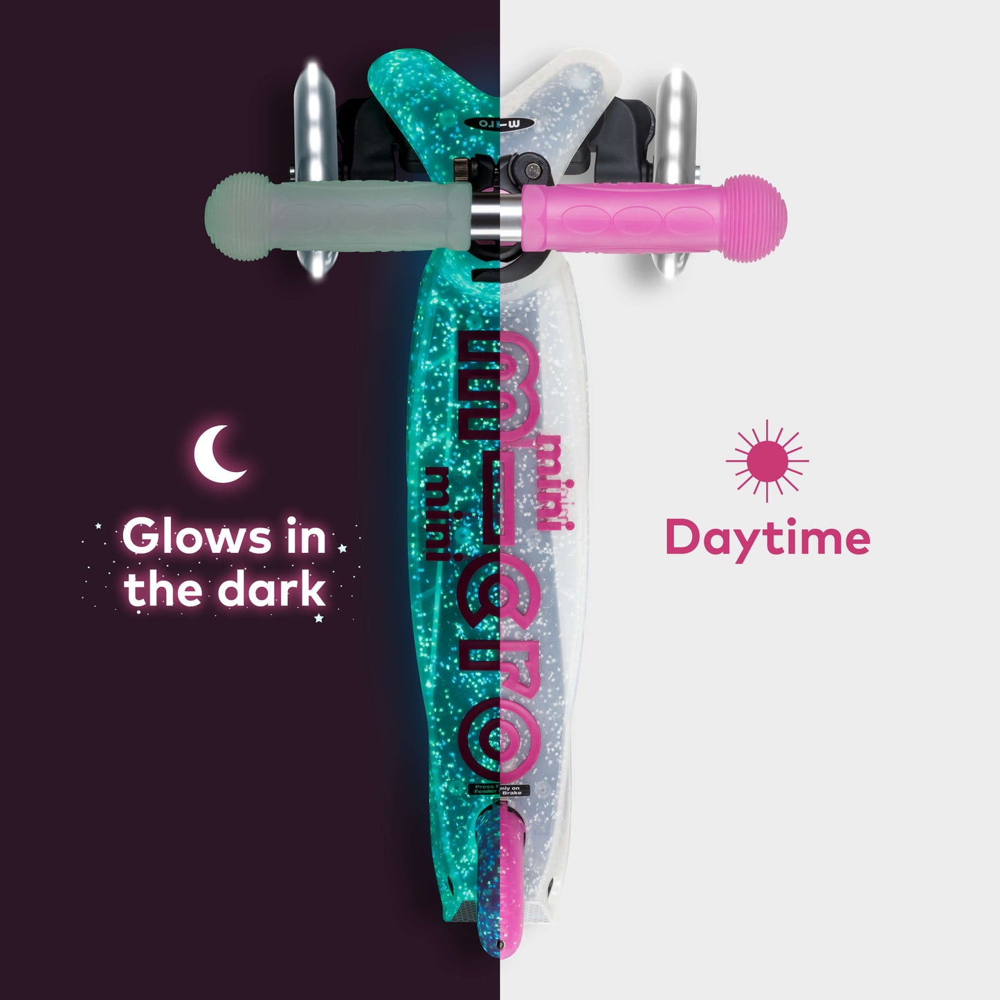 Mini Micro Foldable Orion LED Scooter: Pink