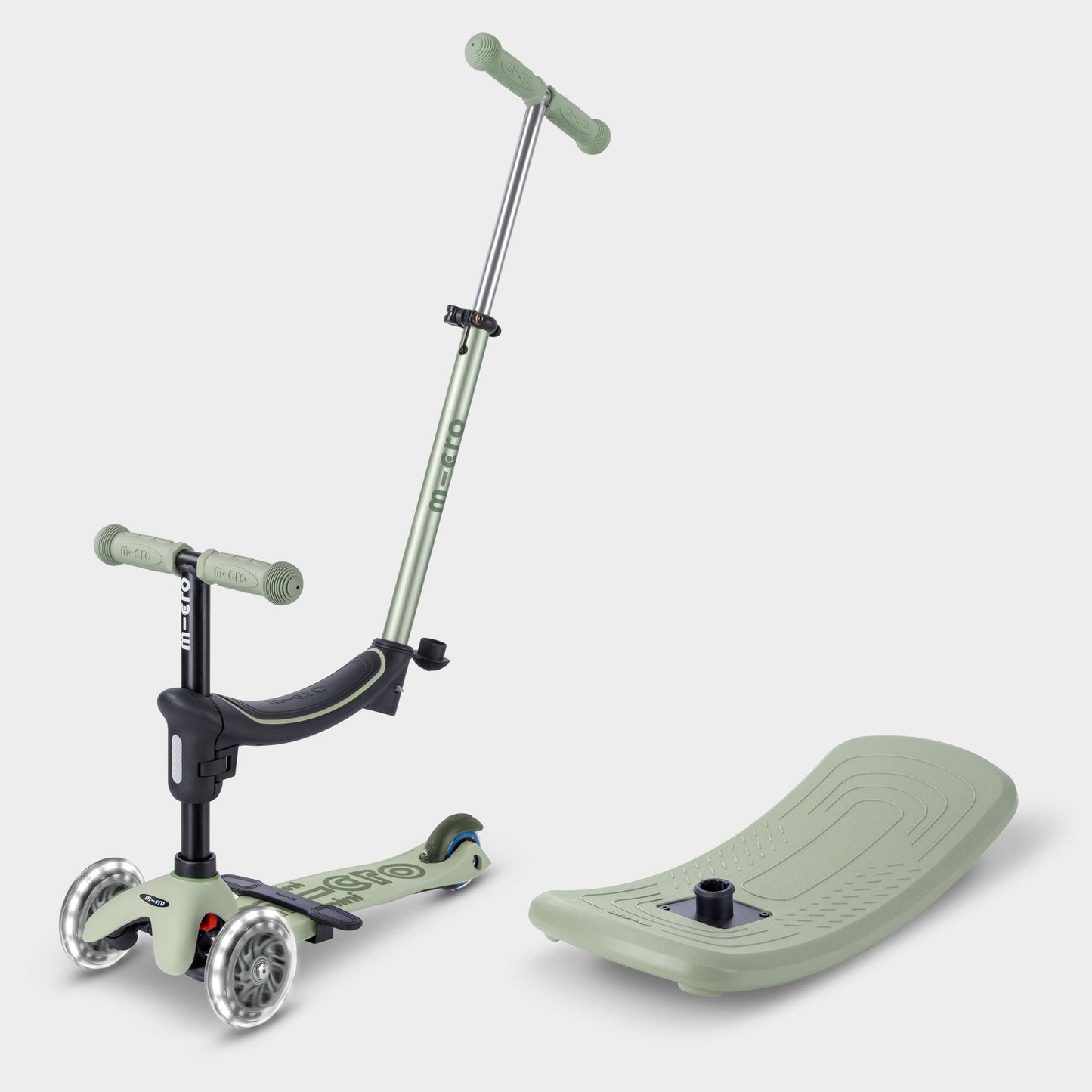Mini Micro 6in1 Rock & Go Scooter: Sage Green