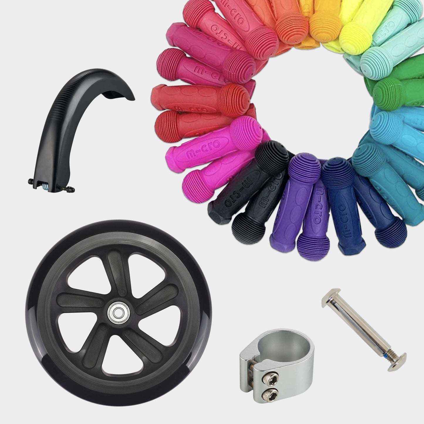 Customisable Light up Large Wheels: Blue