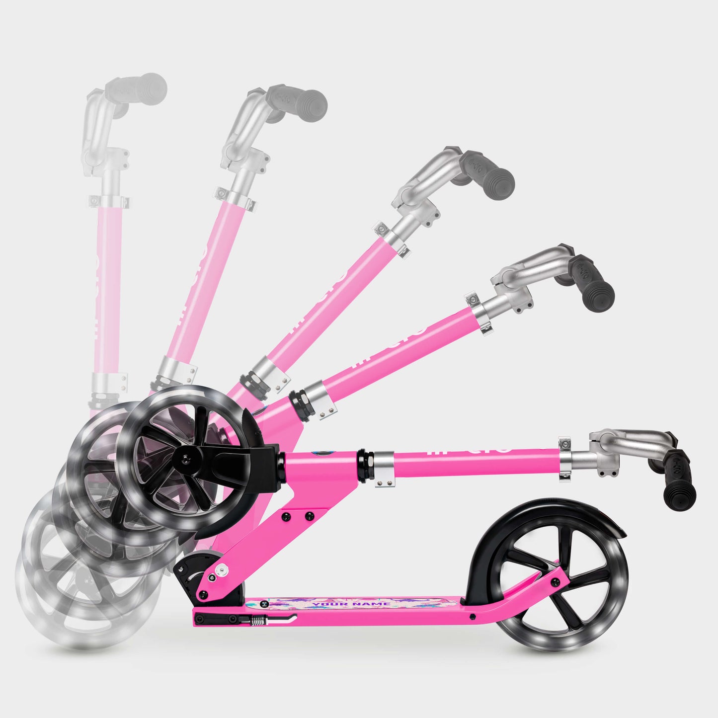 Customisable Light up Large Wheels: Pink