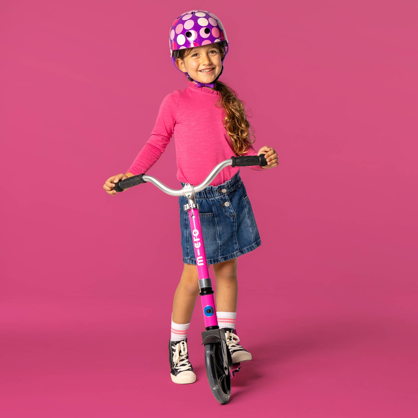 Customisable Light up Large Wheels: Pink