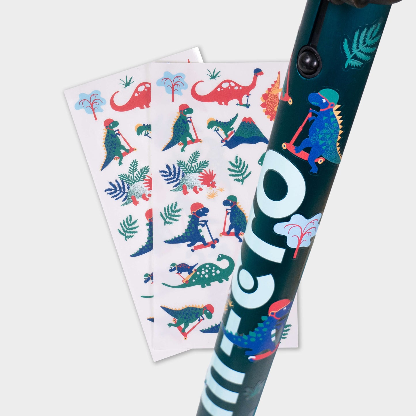 Scooter, Bike and Accessory Stickers Pack of 34 Stickers: Dino