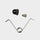 Height Adjustment Button and Spring: Silver
