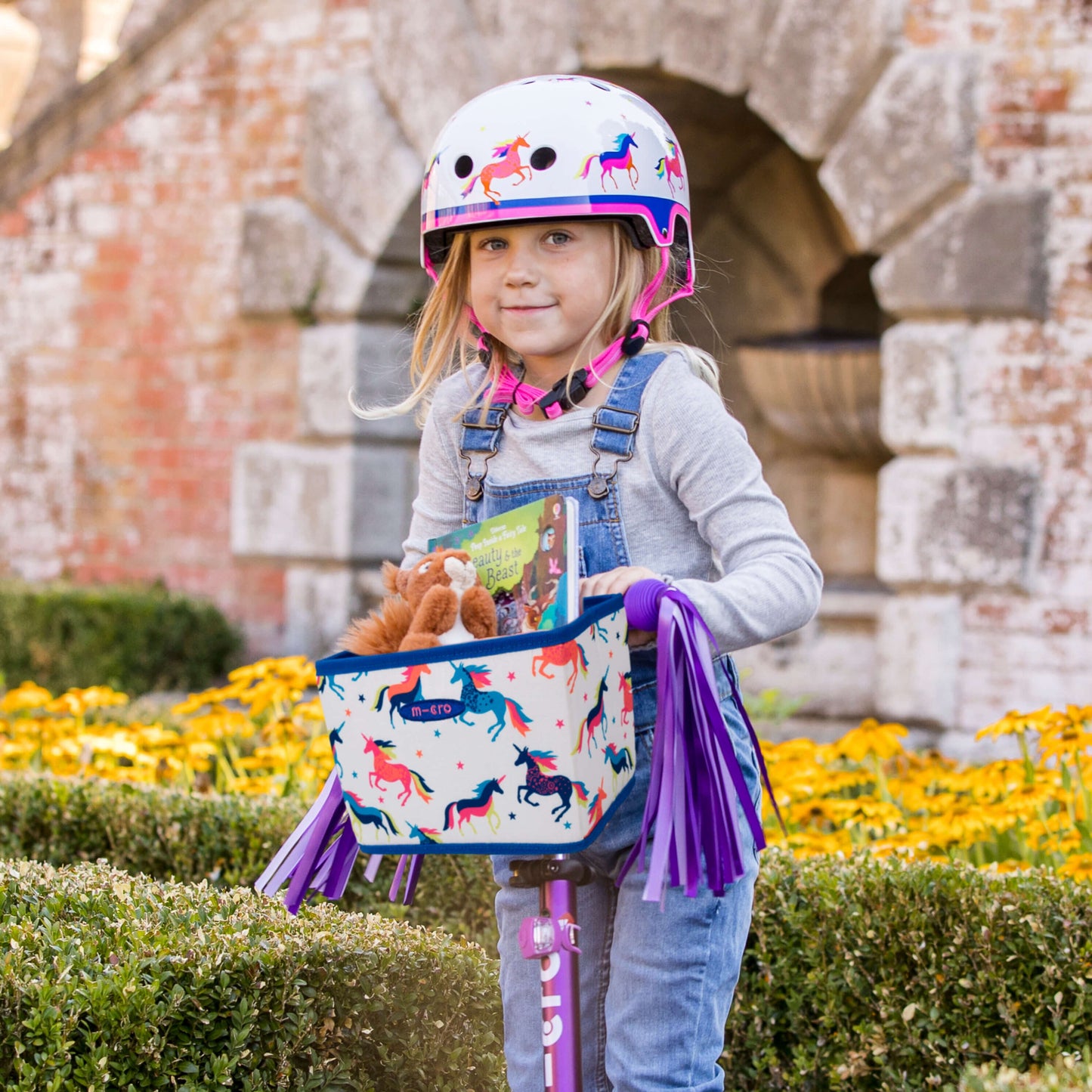 Folding Basket Made with recycled materials: Unicorn