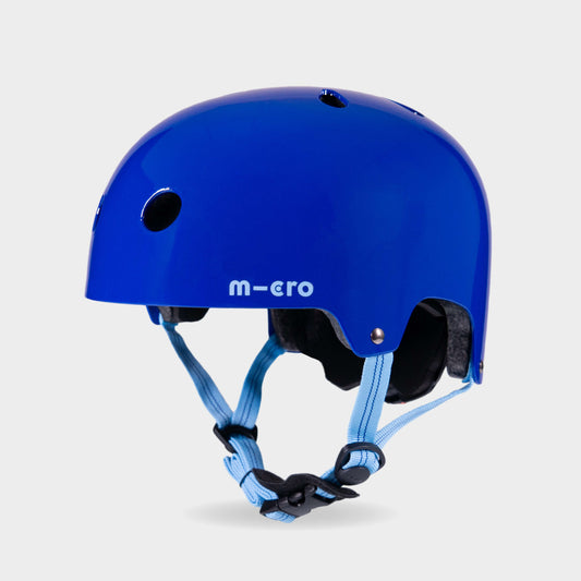 Plain Helmet For Bikes and Scooters: Glossy Blue