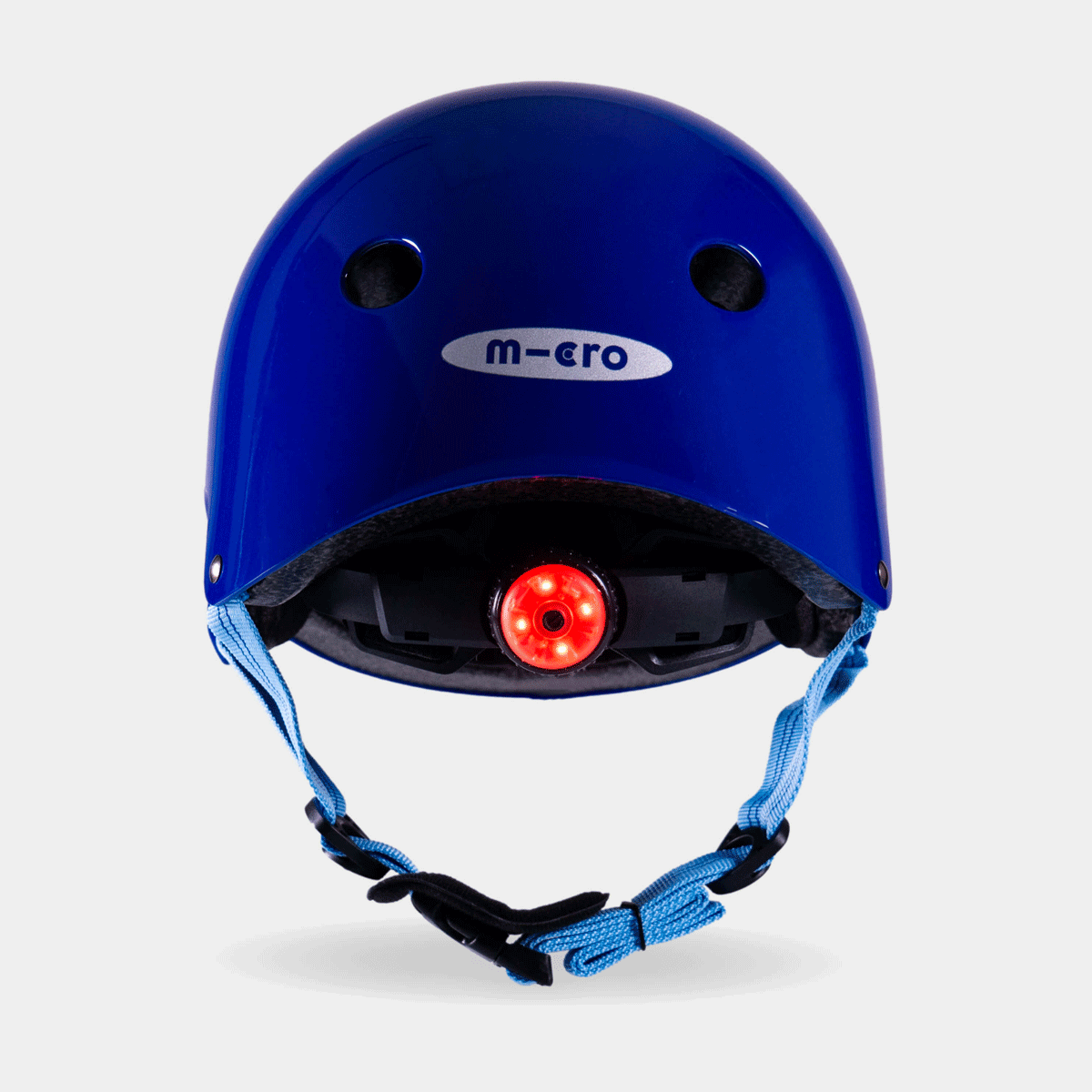 Plain Helmet For Bikes and Scooters: Glossy Blue
