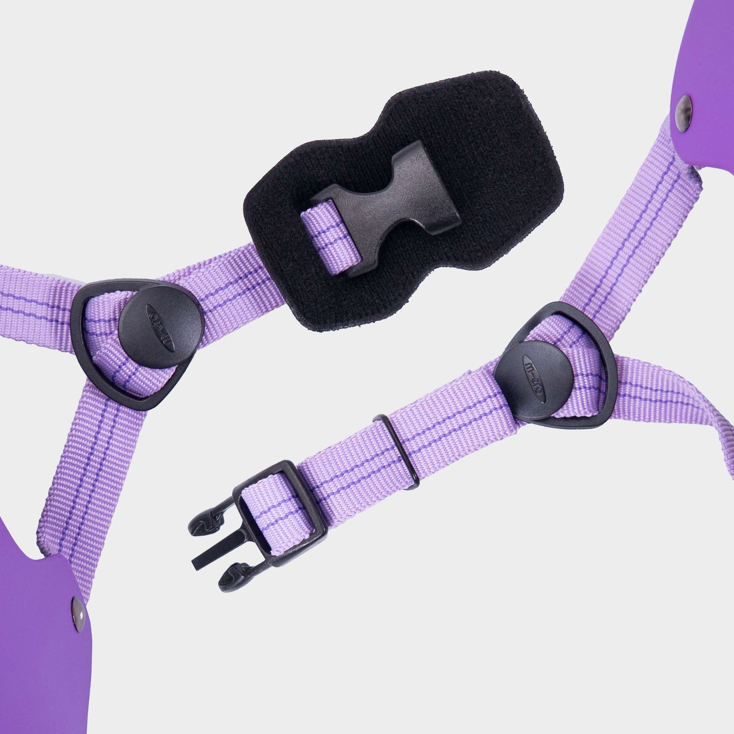 Plain Helmet for Bikes and Scooters: Purple