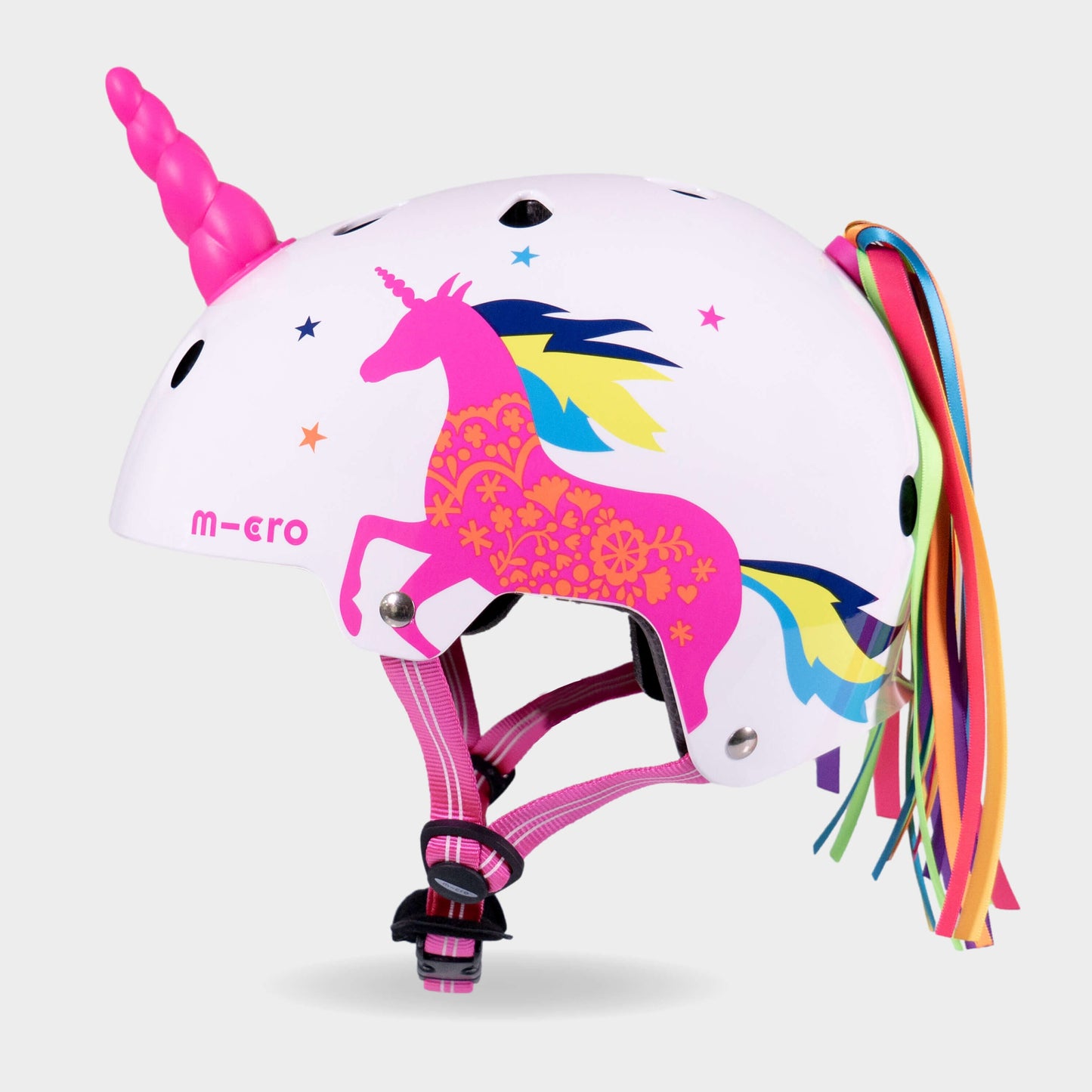 Printed Helmets for Bikes and Scooters: Unicorn Placed
