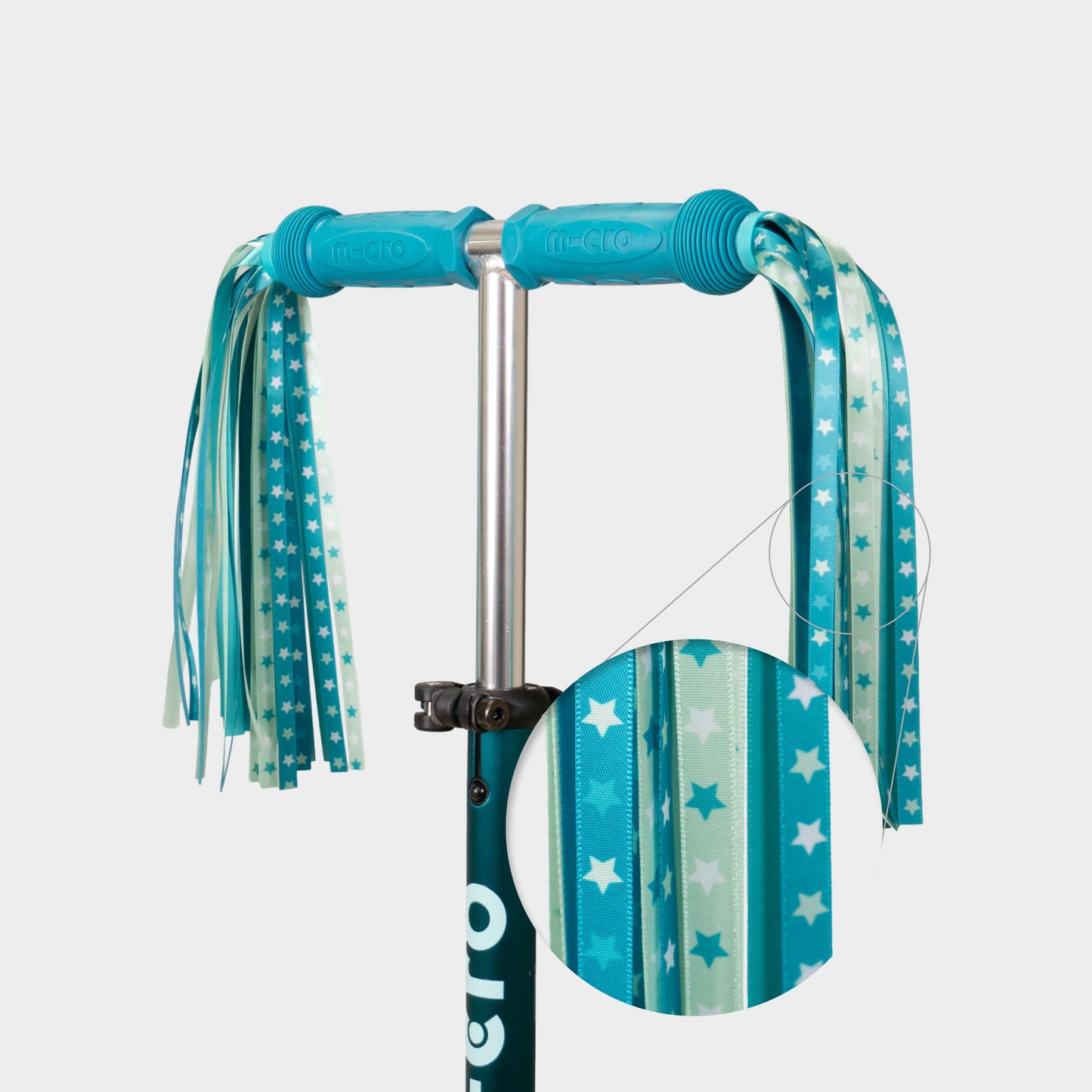 Eco Printed Ribbons For MICRO Rubber Grips: Aqua Star