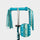 Eco Printed Ribbons For MICRO Rubber Grips: Aqua Star